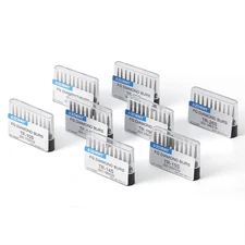 Dental Super Coarse Diamond Burs FG Black Grit Flat/Round End Cone High Speed 