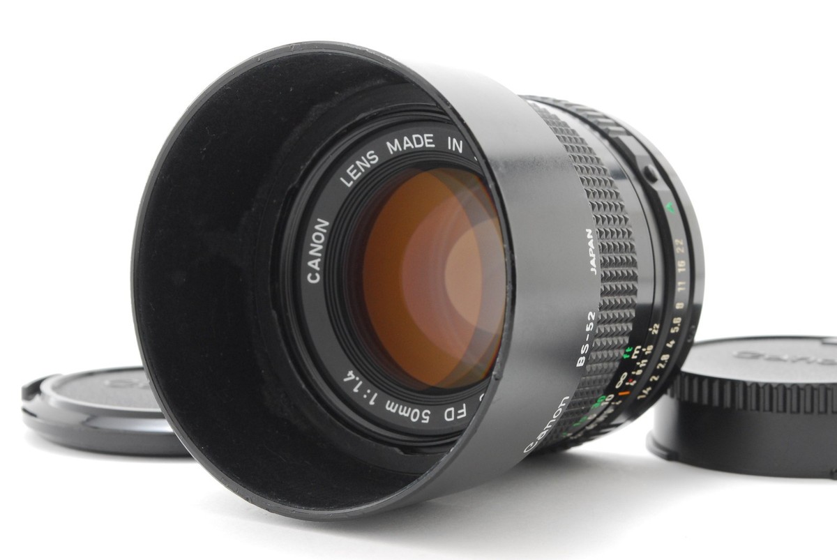 MINT/ Hood ] Canon New FD NFD 50mm F1.4 Camera Lens for AE-1