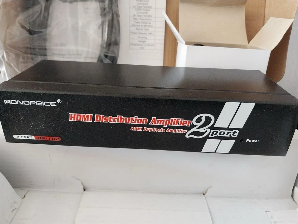 Monoprice 1x2 HDMI Amplifier Splitter Model HS-102 New In Box - Image 3 of 4