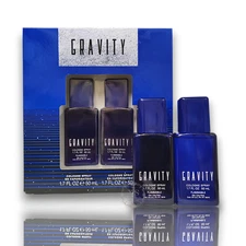 GRAVITY BY COTY 2 pc's SET - TWO COLOGNE 1.7 oz SPRAY  NEW BOXED FRESH