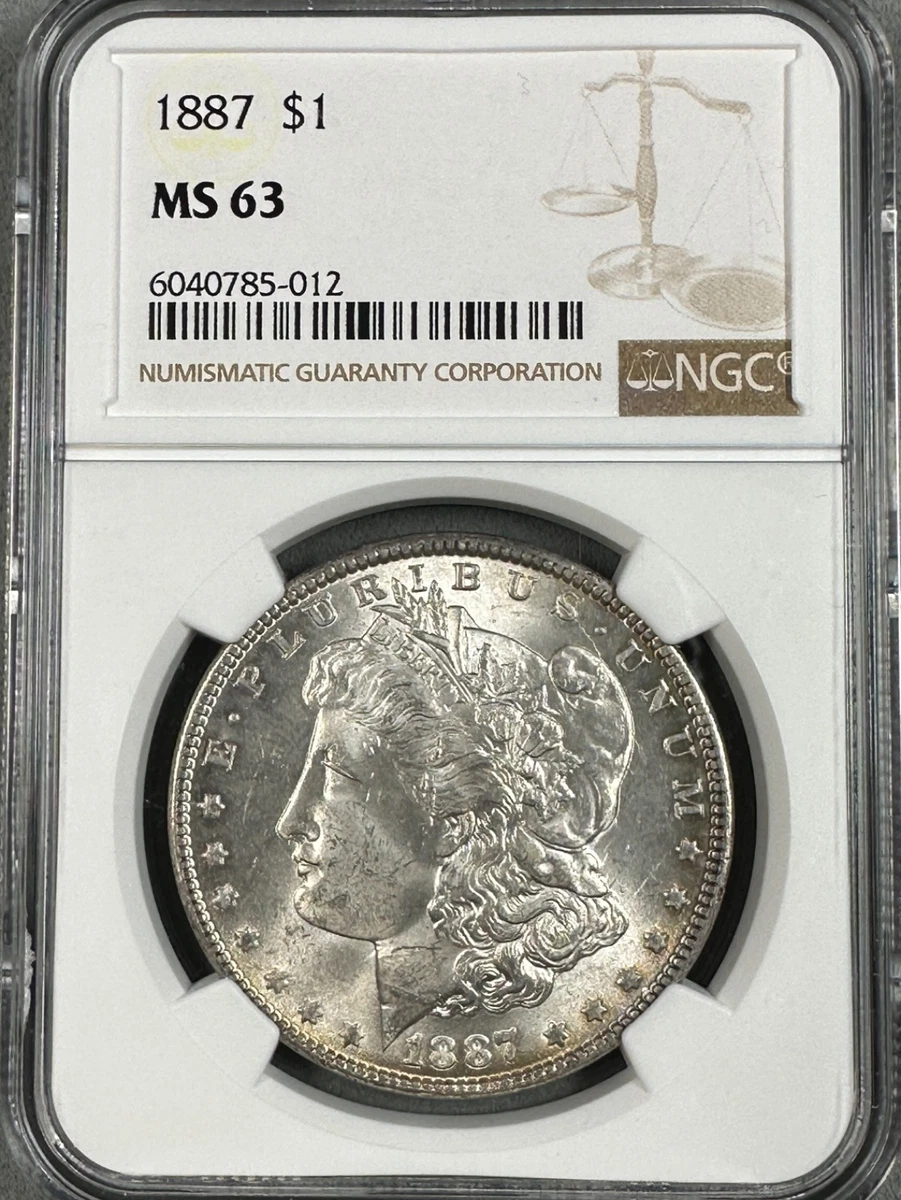 MS 63 Graded 1887 Year Morgan US Dollars (1878-1921) for sale | eBay