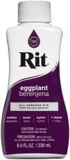 RIT Liquid Eggplant Dye 8oz for Clothing Accessories and Home Decor