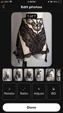 New NWT Honey Birdette BACKLESS open harness Esme garter skirt belt lingerie