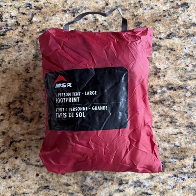 MSR 1 Person Tent Footprint Large, Setup Once! 