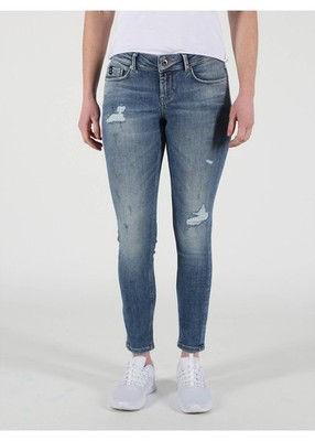 Miracle of Denim SINA Skinny Jeans W28 Damen Stretch Destroyed Dallas Blue 79 