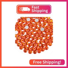 Beadsland 2880pcs Flat Back Crystal Rhinestones Round Gems for Nail Art and Craf