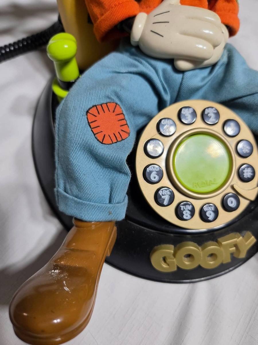 Telemania Goofy Animated Phone Talking Telephone Disney for sale