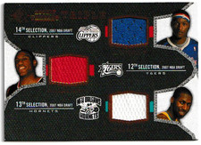 2007-08 SP RC Threads Triple Jersey Al Thornton Thaddeus Young Julian Wright