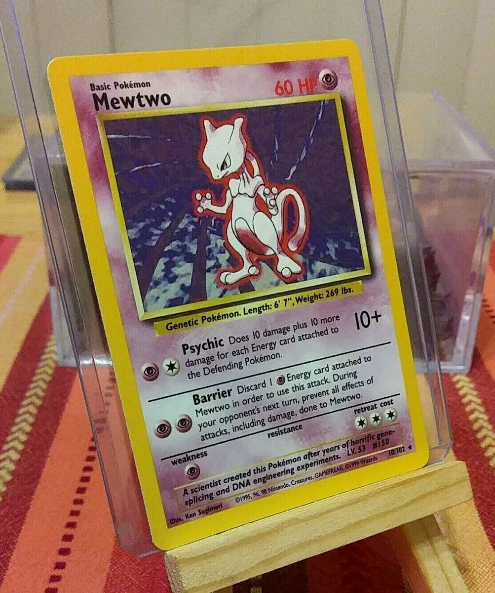 POKEMON Mewtwo 10/102 Base Set, Unlimited Holo, Rare, NM | eBay