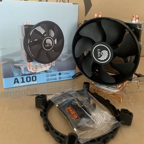 Dual Heat Pipes CPU Cooler DC 12V Desktop CPU Cooling Fan for Intel/AMD - Afbeelding 3 van 8
