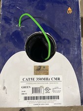 New Open 1000 Foot CAT 5E 350HZ CMR Green 24/4p Communication Ethernet 5E04URGN4