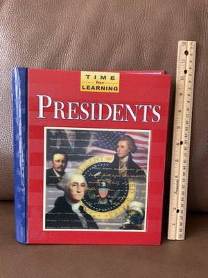 US Presidents Book Interactive Book ~TIME FOR LEARNING~Educational~2003 Vintage