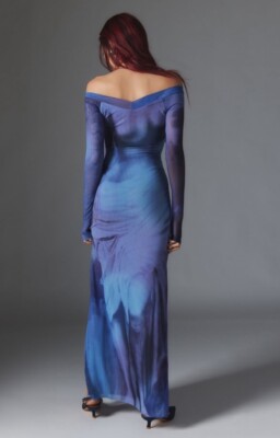 Silence + Noise Dylan Off-The-Shoulder Maxi Dress | eBay