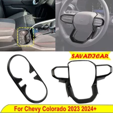 ✅ Steering Wheel Trim Water Cup Holder Ring Cover For Chevrolet Colorado 23 24+