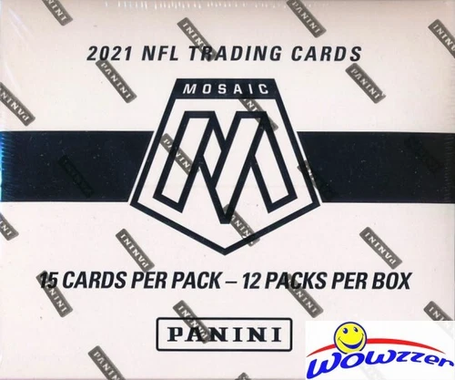 2021 Panini MOSAIC Football 180 Card JUMBO FAT CELLO Box-36 PINK PARALLELS!