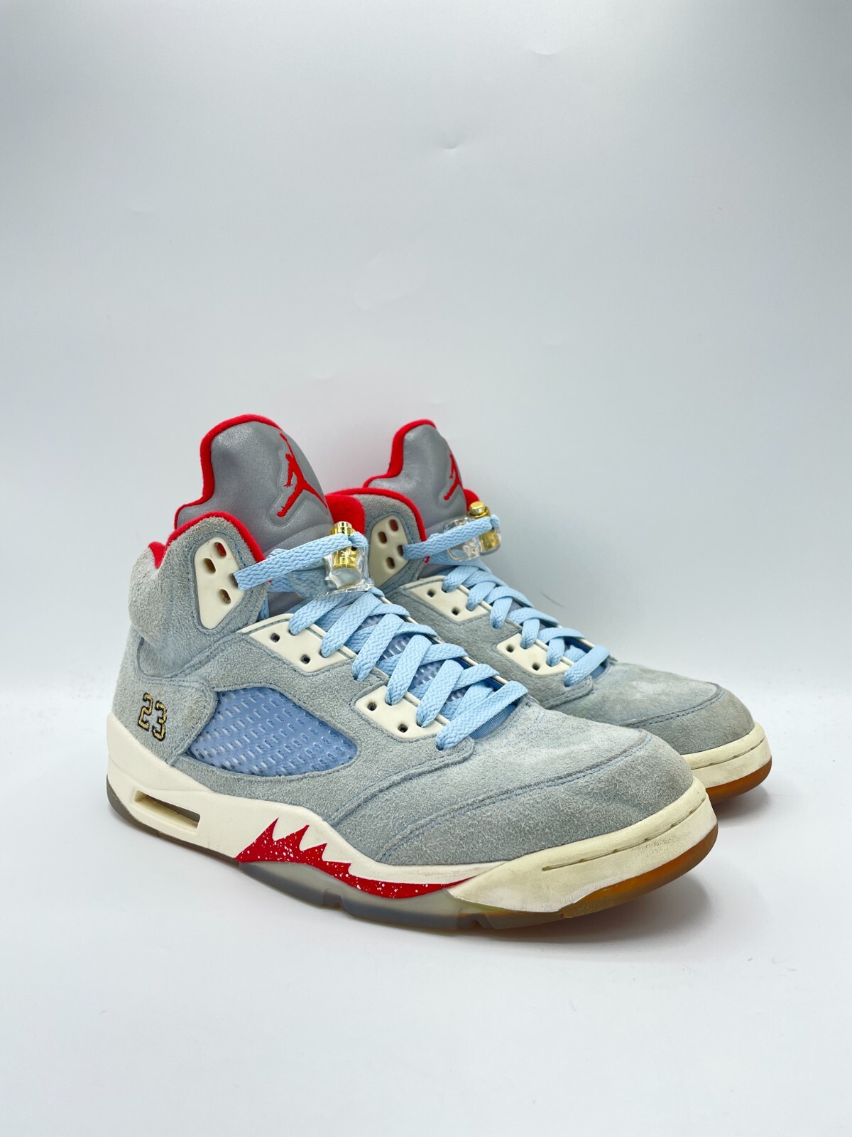 14時までの注文で即日配送 Trophy Room x Nike Air Jordan 5 Ice Blue ...