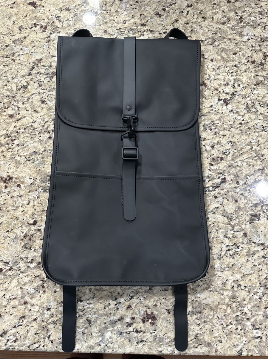 Rains Backpack W3 Zaino 13000 01 Black New With Tags | eBay