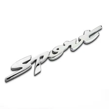 1x 3D Metal Chrome Sport Racing Logo Car Trunk Fender Emblem Badge Decal Sticker