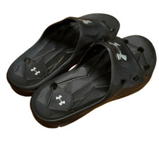 UA Locker Ill Slide Under Armour sz youth 4 or W 5 slide sandals flip flops shoe