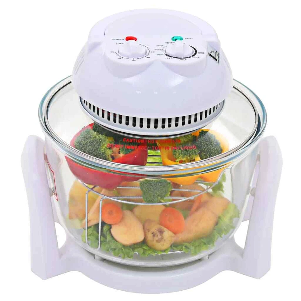 Halogenofen Heissluftofen mit Erweiterungsring 800W 10L Halogenoven Mahlzeit - Bild 2 von 4