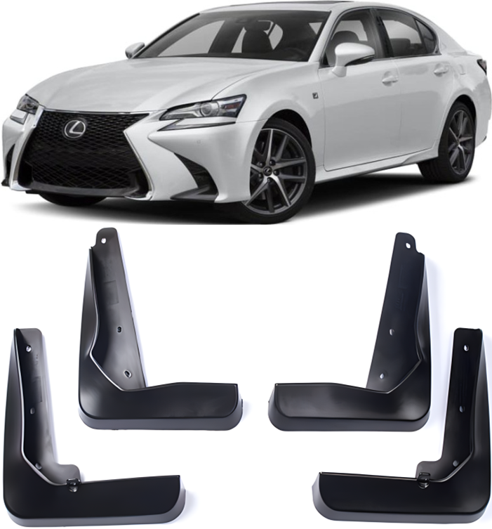 Genuine Full Set Splash Guards Mud Flaps FOR 2013-2020 Lexus GS