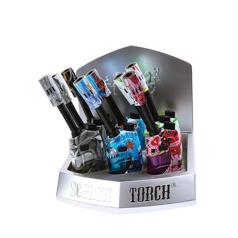 SCORCH TORCH- 61685-BENDABLE TORCH | ASSORTED DESIGNS | 61685-1 | 9CT DISPLAY