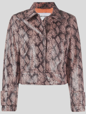 NWT Women's Stand Studio Erin Jacket Faux Snake Sz 36 US 4/XS