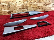 BMW F30 F32 F36 HEXAGON ALUMINUM SILVER TRIM MOLDING DASH DOOR SET OEM 100K