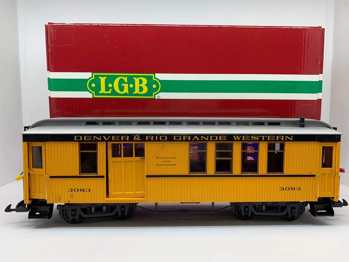 G LGB Lehmann Combine Passenger Car Train Baggage & Express D&RGW #3083.