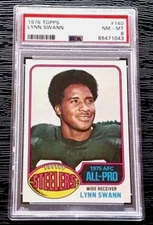 1976 TOPPS LYNN SWANN FOOTBALL CARD #140 ****PHENOMENAL**** PSA 8 NEAR MINT-MINT