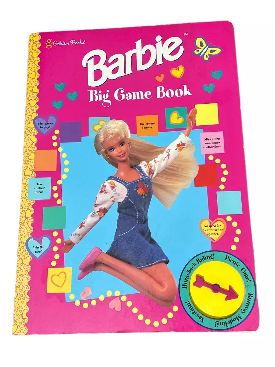 Rare Vintage Barbie Big Game Book 1997 by Golden Books