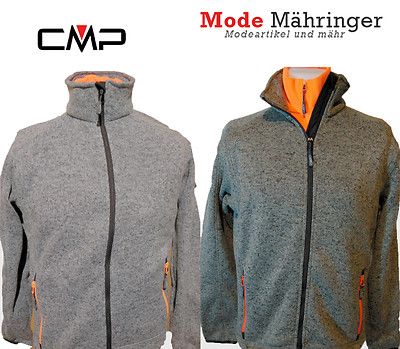 Sportliche Herren Strickjacke Fleecejacke melange von CMP