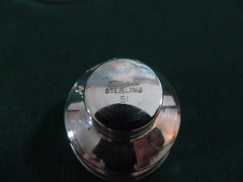 TOWLE Sterling Silver Reinforced #512 Etched Glass Hurricane Candlesticks Pair - Picture 13 of 16