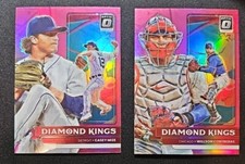 Willson Contreras Casey Mize DIAMOND KINGS PINK PRIZM 2022 Panini Donruss Optic