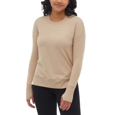 Bench Ladies' Soft Jersey Active Top, Dark, Tan, Size  M