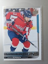 2018-19 Upper Deck Series 1 Hockey Young Guns Shane Gersich #209 Washington...