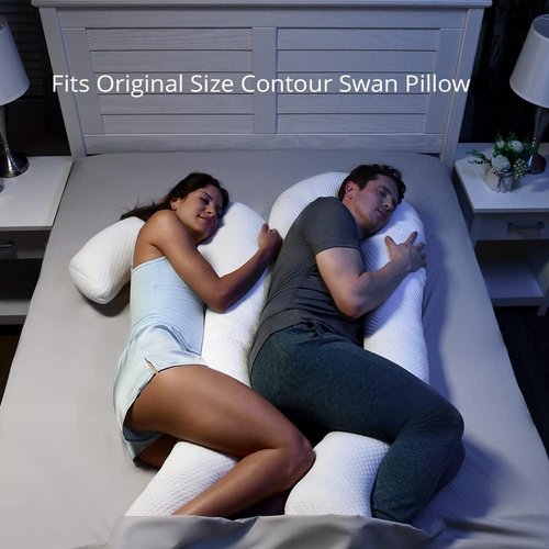 Contour Swan Pillowcase White 1 Pack eBay