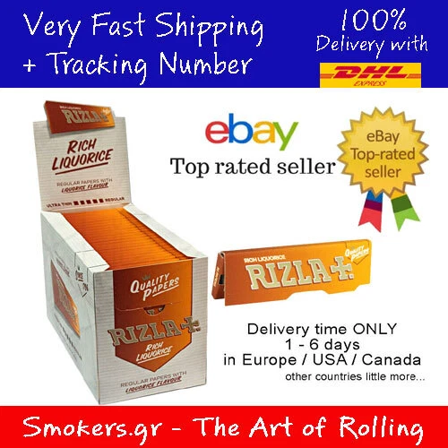 1x BIG BOX Rizla Liquorice Cigarette Rolling Papers (total 5000)