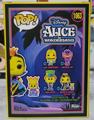 Funko Pop! Disney Alice Im Wunderland – Queen Of Hearts With King Black Light Exclusive Figur