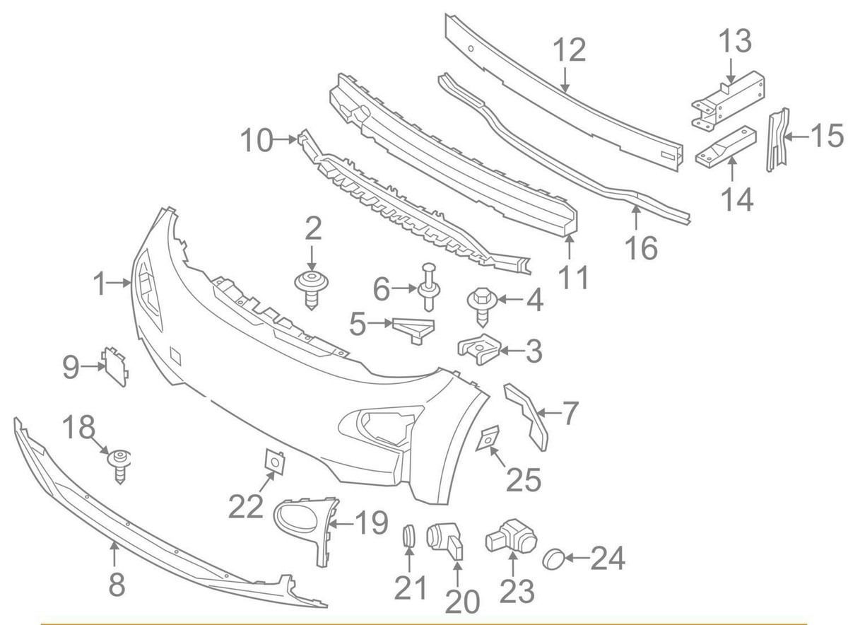 BMW NEW GENUINE I3 I01 SERIES FRONT BUMPER LOWER TRIM COVER  