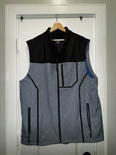 EUC Men  s Grey  Black Fleece Lined CODY JAMES CORE Zip Up Vest Size Large
