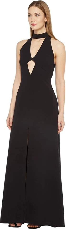 Vestido Jill Jill Stuart para mujer 247629 2 capas crepé halter recortado talla 0 Foto 2 de 4