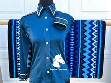 Western Showmanship Horsemanship Pleasure Show Shirt and Matching Show pad 34x40