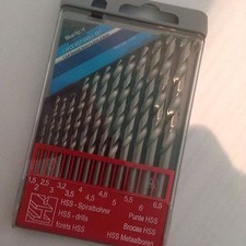 Metal Drill Bit Set 13x Hardened Stainless Steel Bits New!! by Blue Spot