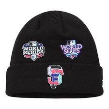 New Era San Francisco Giants MLB Knit Beanie Hat World Series Patch