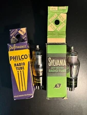 (2) VINTAGE RADIO VACUUM TUBES 6K7G - 1950s Era, Appears Very Good Untested