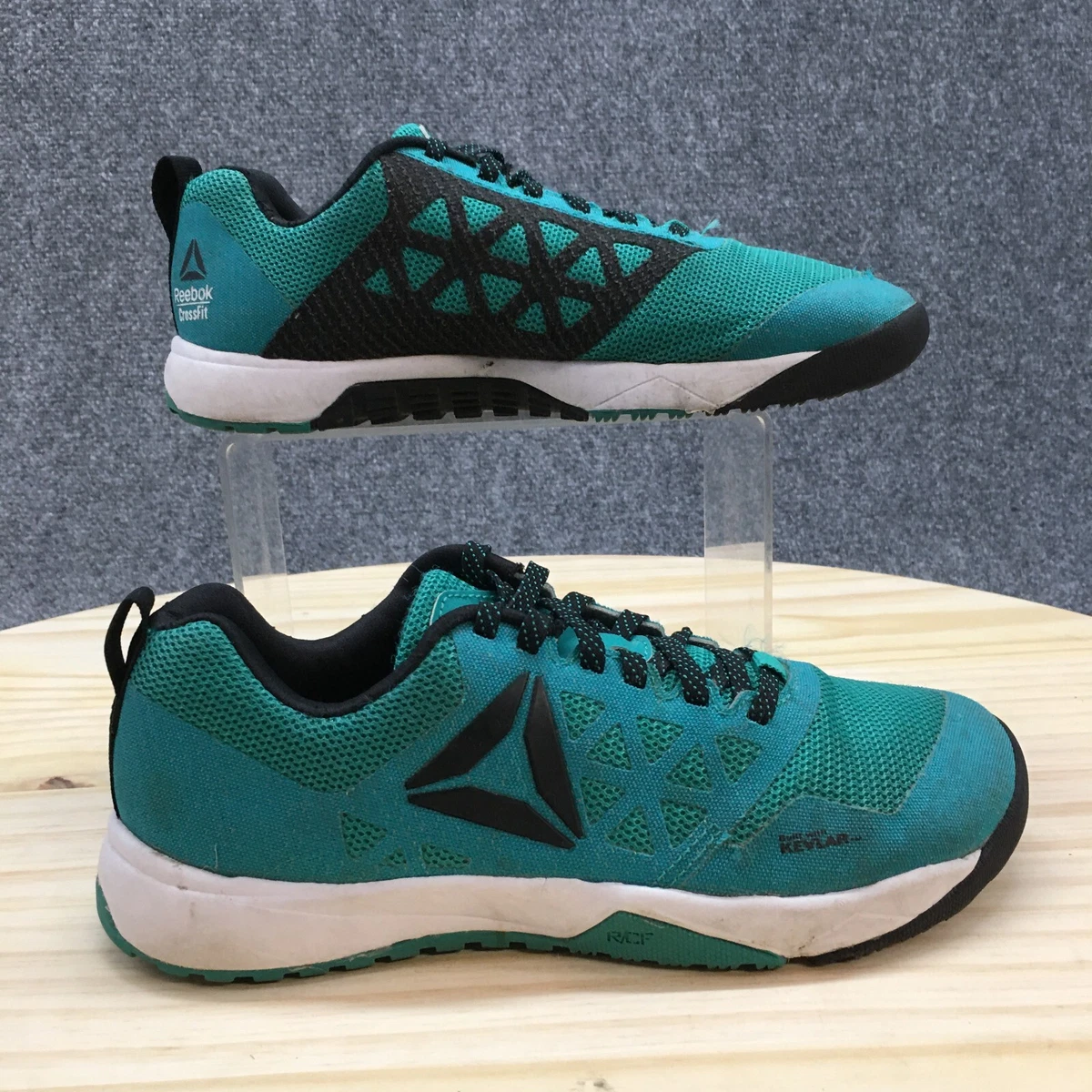 Reebok Shoes Youth 4 CrossFit Nano 6 Running Sneakers Green Low Top Athletic