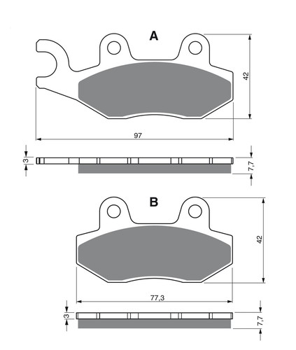 GOLDFREN 002 K5 Brake Pads Front Adjusts Suzuki RM Yamaha YZ Wr
