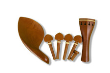4/4 Violin Kit Jujube Wood Violin Tailpiece Peg Chin rest End pin Boxwood Inlay