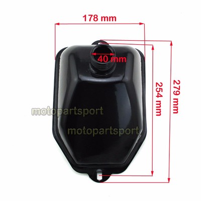 MSP Black Plastic Fuel Tank 0.72 Gallon – Fits 50cc-110cc ATVs, Baja, Roketa, SunL, Taotao – K38-4723 - View #4